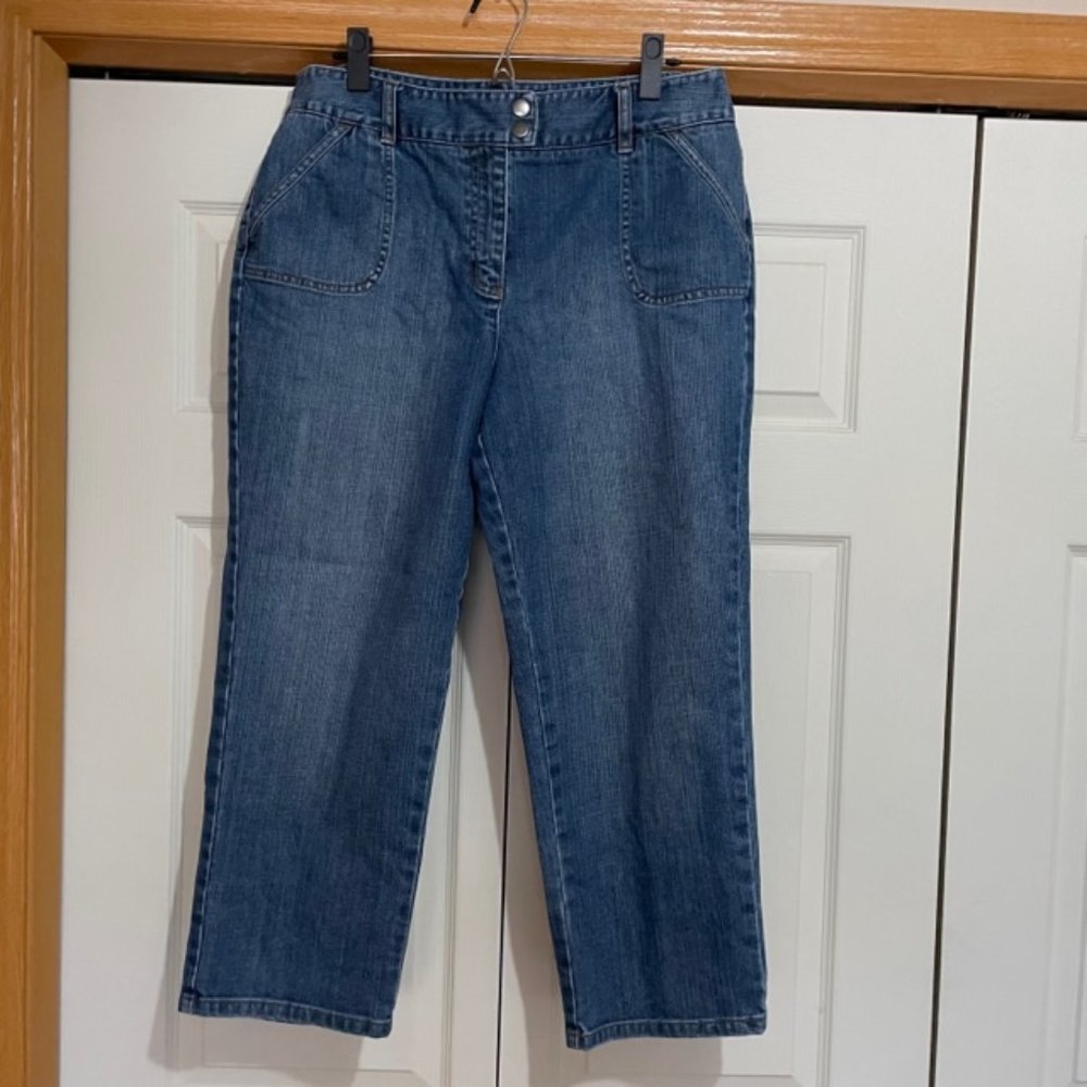 Talbots Sretch Denim Capri Size 14